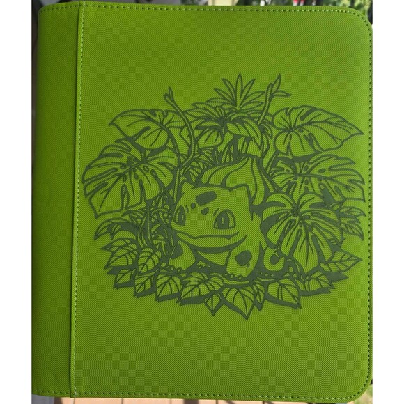 Other - Pokemon Bulbasaur Laser Engraved Top Loader Binder MADE TO ORDER